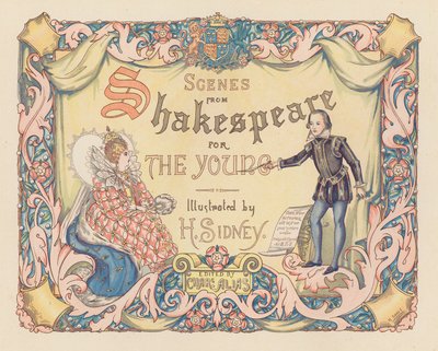 Title-page illustration for Scenes from Shakespeare for the Young by Herbert (after) Sidney