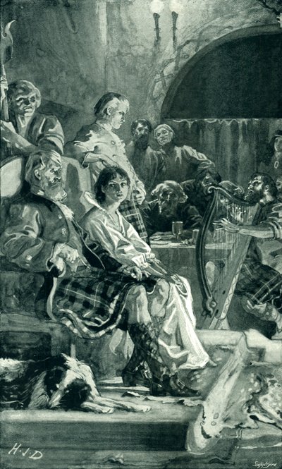 Scene in Hall of a Highland Chieftain in the seventeenth century by Herbert James Draper