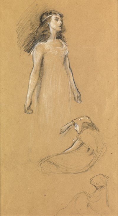 Study for "Tristram and Yseult" by Herbert James Draper