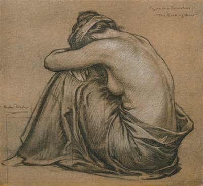 Study for a Decoration: The Evening Hours, c. 1916 by Herbert James Draper