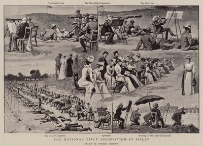 The National Rifle Association at Bisley by Herbert Johnson