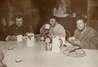 Wilson, Bowers, and Cherry-Garrard on Their Return from Cape Crozier, 1 August 1911, 1913 by Herbert Ponting