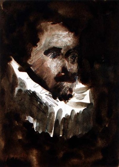 Man with Ruff by Hercules Brabazon Brabazon