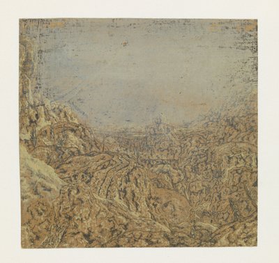 Rocky Landscape with a Gorge, First Version by Hercules Segers
