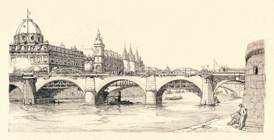 Works on the Old Pont Notre-Dame, 1913-1915 by Herman Armour Webster