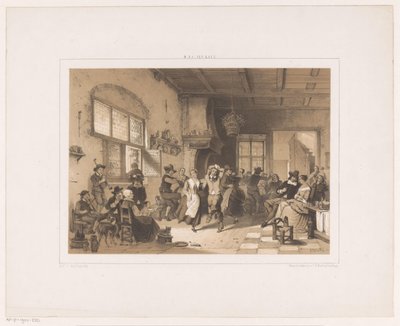 Dancing Company in an Inn by Herman Frederik Carel ten Kate