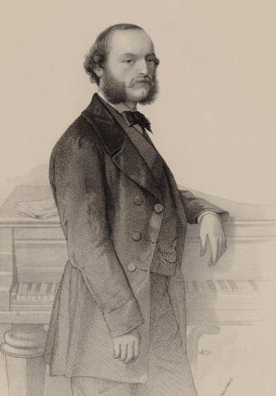 Portrait of the Pianist and Composer Désiré Magnus by Hermann Raunheim