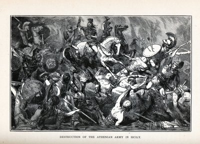 Destruction of the Athenian Army in Sicily, 1882 by Hermann Vogel