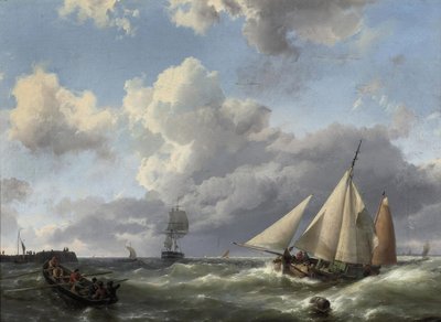 Heading for the Harbour by Hermanus Koekkoek