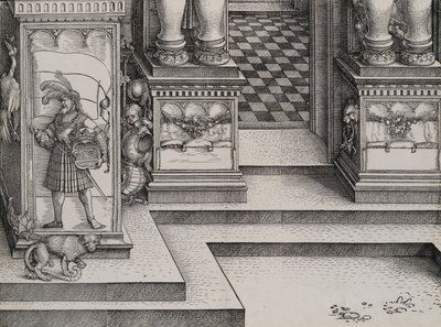 Lower Portion of the Entryway to the Right Portal Die Porten des Adels by Hieronymus Andreae