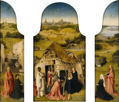 Adoration of the Magi, Interior (detail) by Hieronymus Bosch