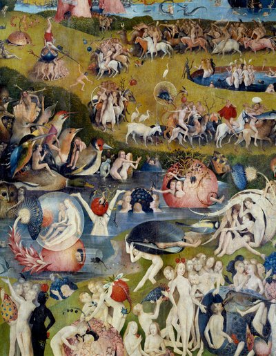 Men and women enjoying the delights of Earth (detail of 