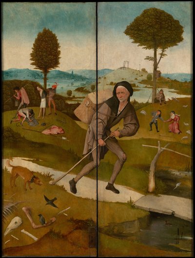 The Haywain Triptych, ca. 1516 (exterior) by Hieronymus Bosch