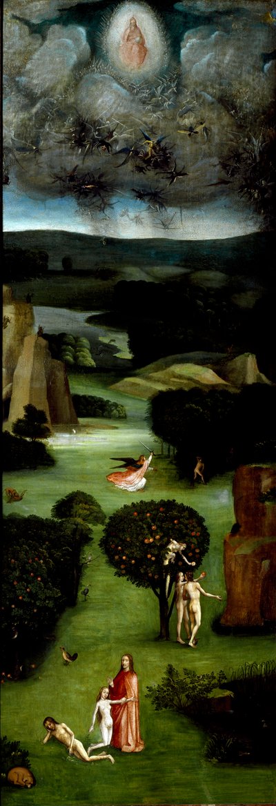 Triptych of the Last Judgement (left panel) by Hieronymus Bosch