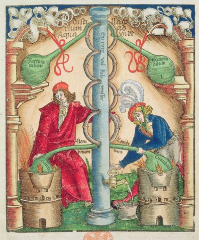 Title page from a Manual for Distillers, Strasburg by Hieronymus Brunschwig