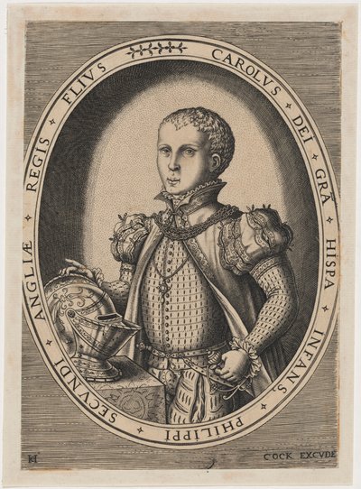 Don Carlos, Prince of Asturias by Hieronymus Cock