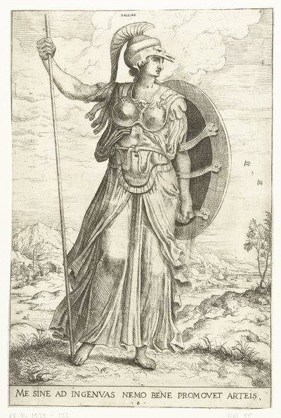Minerva by Hieronymus Cock