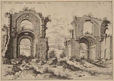Second View of the Baths of Diocletian by Hieronymus Cock