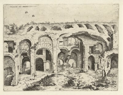 Fourth View of the Colosseum in Rome by Hieronymus Cock