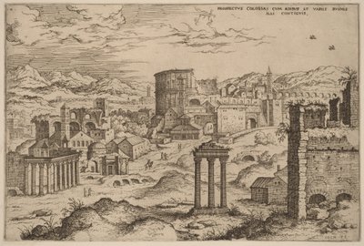 View of the Forum by Hieronymus Cock