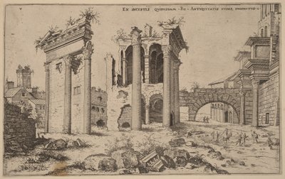 View of the Forum of Nerva by Hieronymus Cock