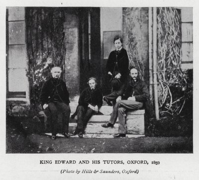 King Edward VII and his tutors at Oxford University by Hills and Saunders
