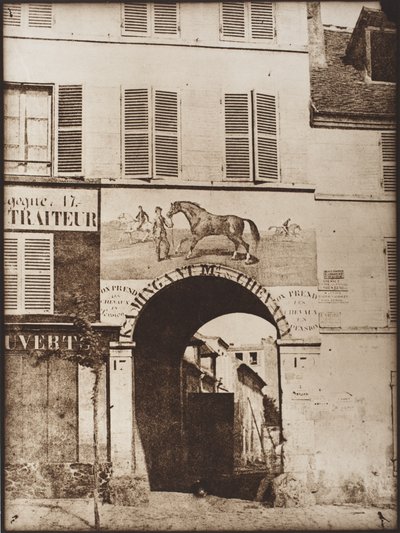 Arch & Picture of Horse by Hippolyte Bayard