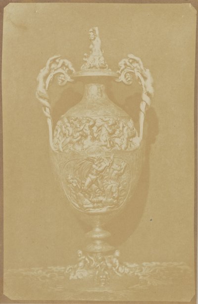 Ornate Vase with Handles by Hippolyte Bayard