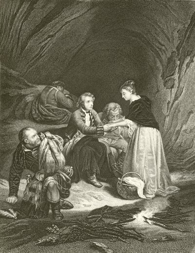 Charles Edward (the Pretender) and Flora Macdonald by Hippolyte Delaroche