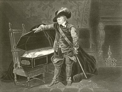 Cromwell Viewing the Dead Body of Charles I by Hippolyte Delaroche