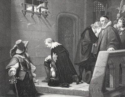 Lord Strafford on the way to execution (engraved by A.H. Payne) by Hippolyte Delaroche