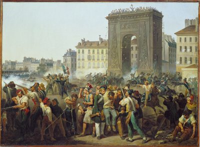 Fighting at the City Gate of St. Denis July 28 by Hippolyte Lecomte