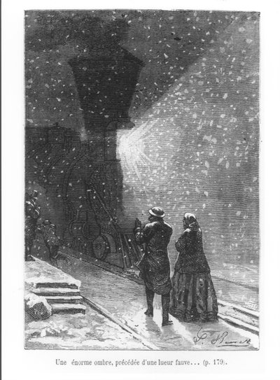 An Enormous Shadow, Preceded by a Bright Light, illustration from 