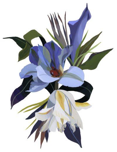 An imaginary flower based on the tulip motif by Hiroyuki Izutsu