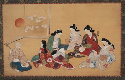 Musical Party by Hishikawa Moronobu
