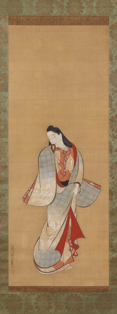 Standing Beauty by Hishikawa Moronobu