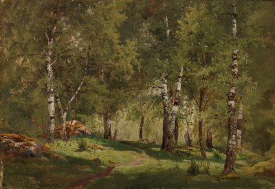 Birch Grove Interior by Hjalmar Munsterhjelm