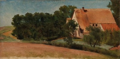 German Farmhouse by a Road by Hjalmar Munsterhjelm