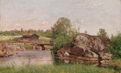 Stream Landscape by Hjalmar Munsterhjelm