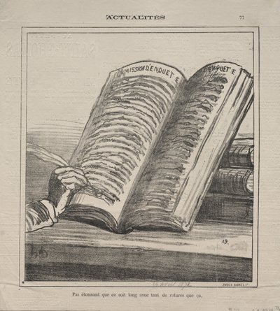 Actualities (No. 77): Do not be astonished that it is long and with many corrections by Honoré Daumier
