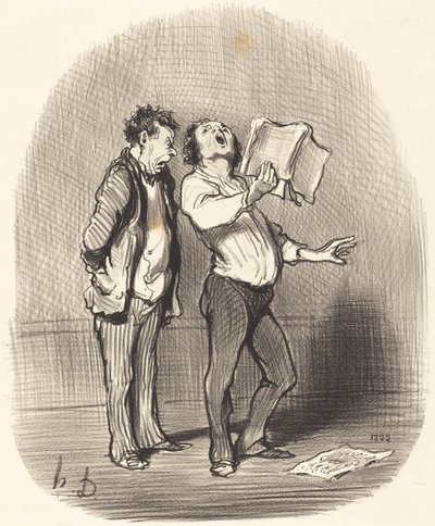 The Inconvenience of Having a Music-Loving Friend by Honoré Daumier