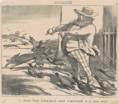 Doctor Véron Releasing All the Ducks... by Honoré Daumier