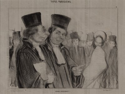 Parisian Types, no. 4: Old Scoundrel! by Honoré Daumier