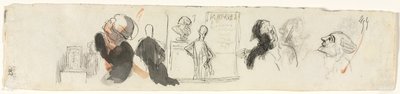 Sketches of Various Figures, Third Quarter 19th Century by Honoré Daumier