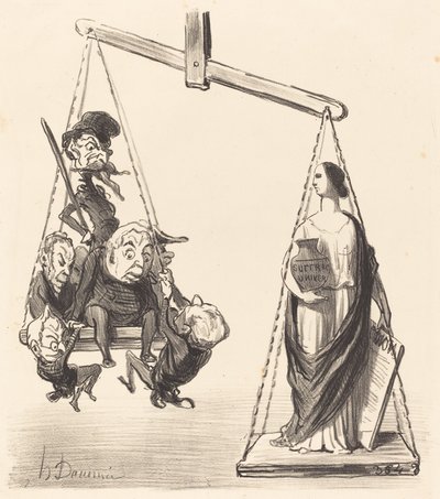 Universal Suffrage by Honoré Daumier