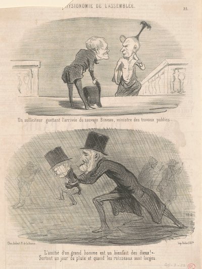 A Solicitor Watching ... Bineau! by Honoré Daumier