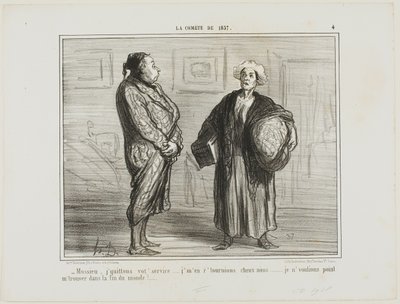 "- Monsieur, I quit your service, I am going home... I don