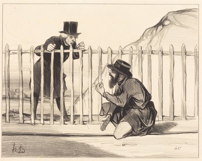 Ah! Well... the convoy... can boast of escaping... by Honoré Daumier