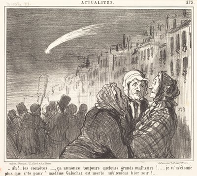 Ah!... the Comets... by Honoré Daumier