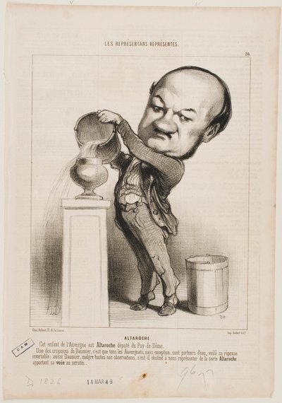Altaroche by Honoré Daumier